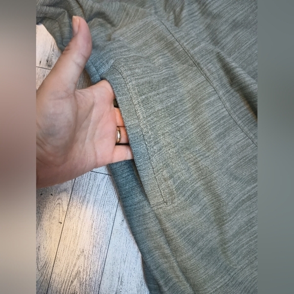 Toad & Co Intermosso Hooded Sweatshirt Dress Pockets Tunic Size Medium Green - Picture 4 of 11